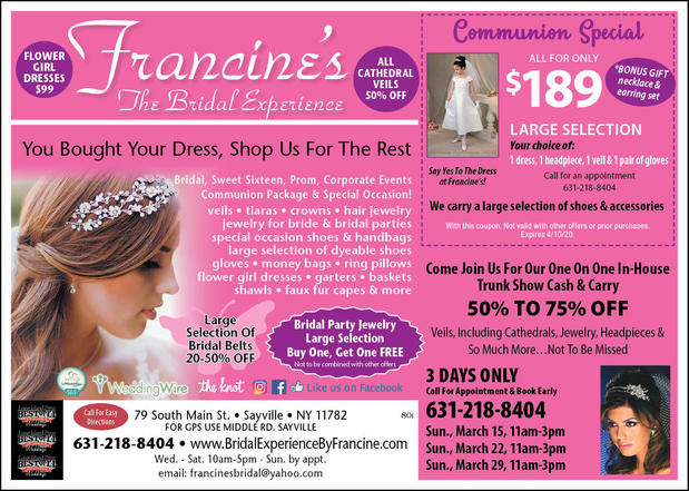 Images Francine's Bridal Experience