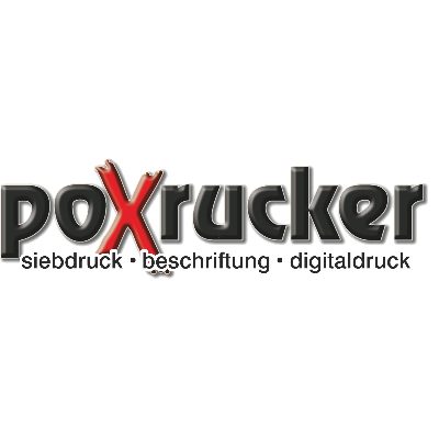 Logo Poxrucker Beschriftungen