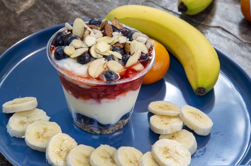 Parfait yogurt, blueberries, strawberries, banana Best Western Plus Humboldt Bay Inn Eureka (707)443-2234