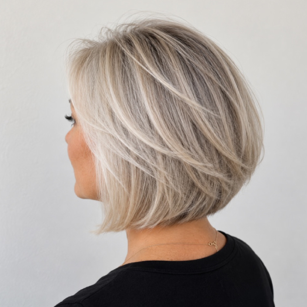Professional blonding services at Avissa Salon in Ann Arbor create bright, dimensional blonde hair t 