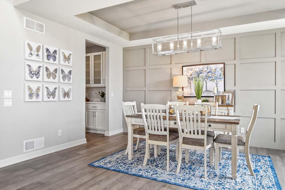 Shady Grove - Dining Room Off the Kitchen with Accent Wall