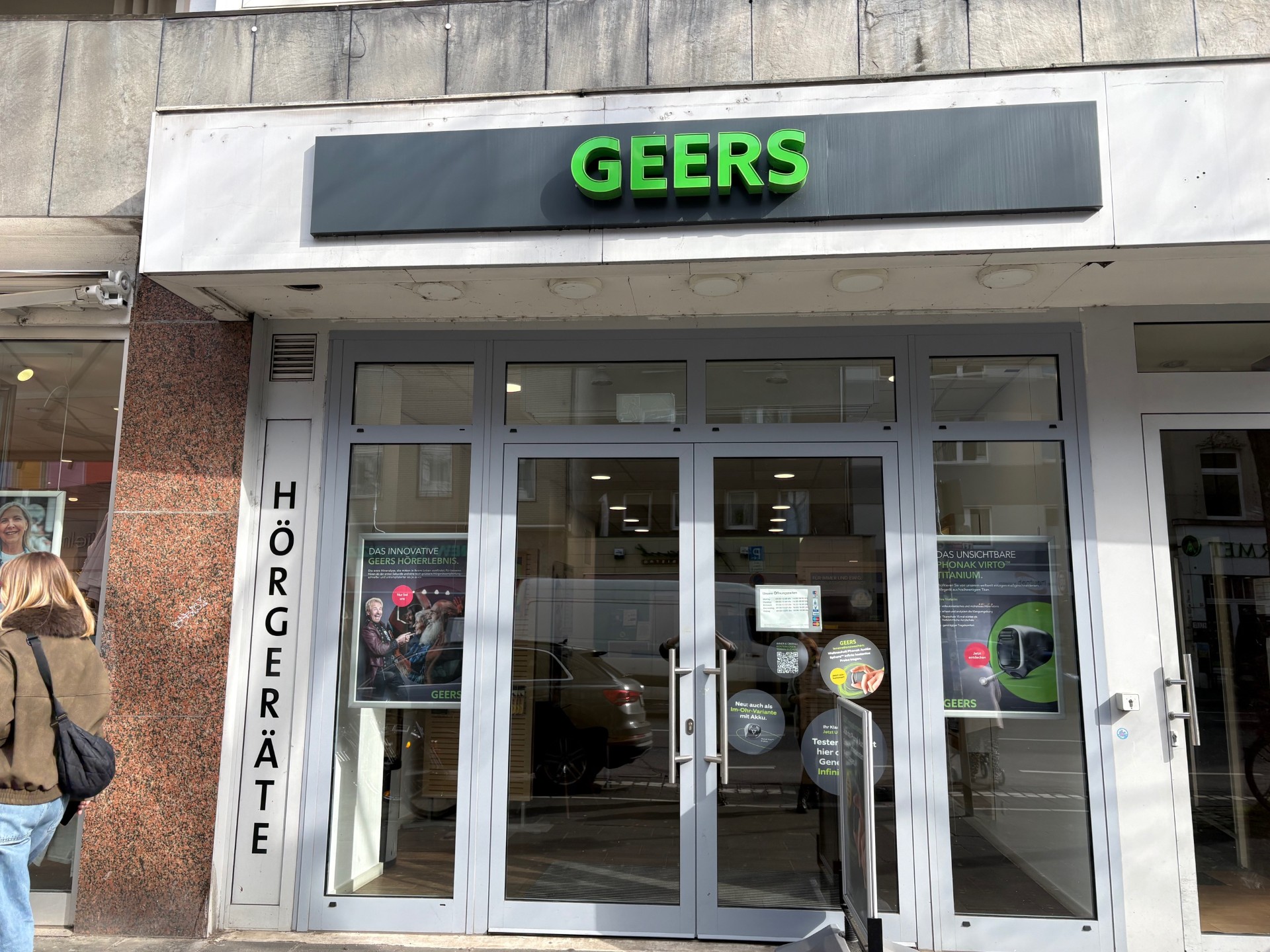 Außenaufnahme vom GEERS Fachgeschäft