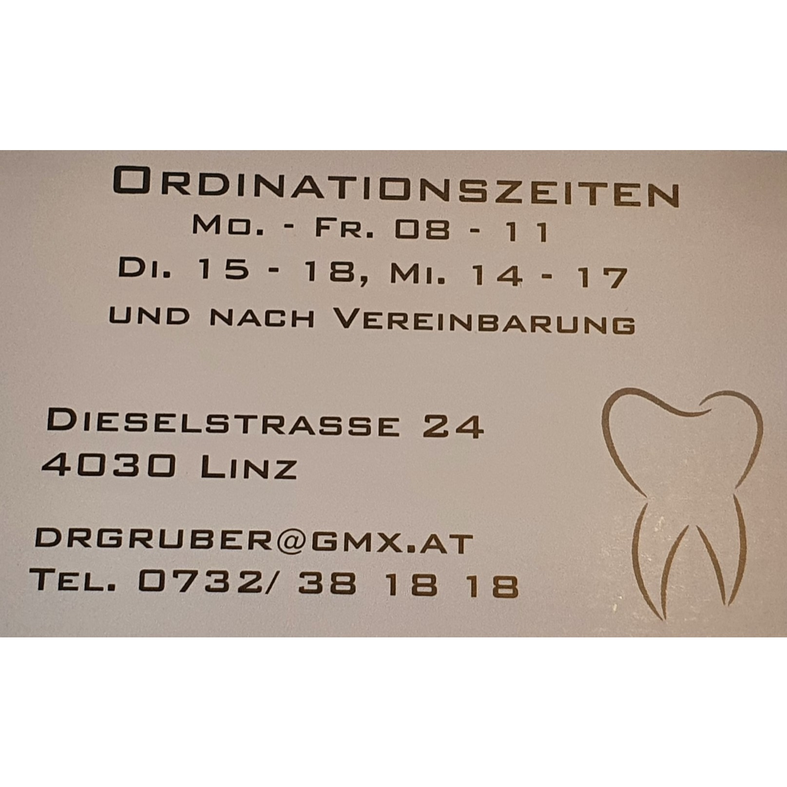 Dr. med. dent. Vincent Gruber Zahnarzt Linz Logo
