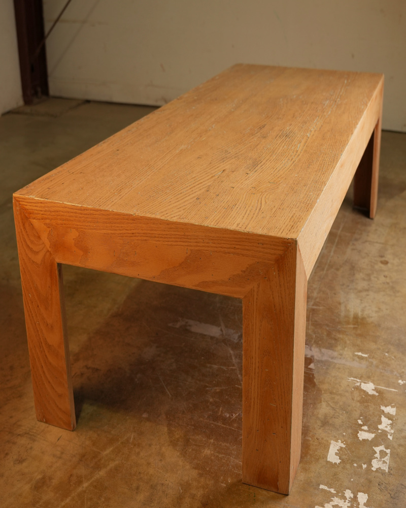 Faded Oak Coffee Table - Before Restoration