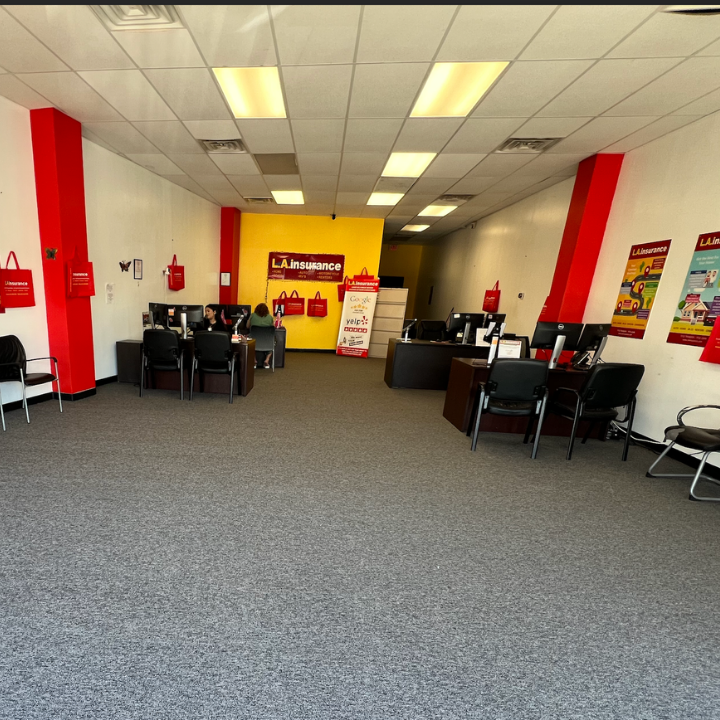 Interior of the L.A. Insurance Agency located at 402 N Carrier Pkwy in TX
