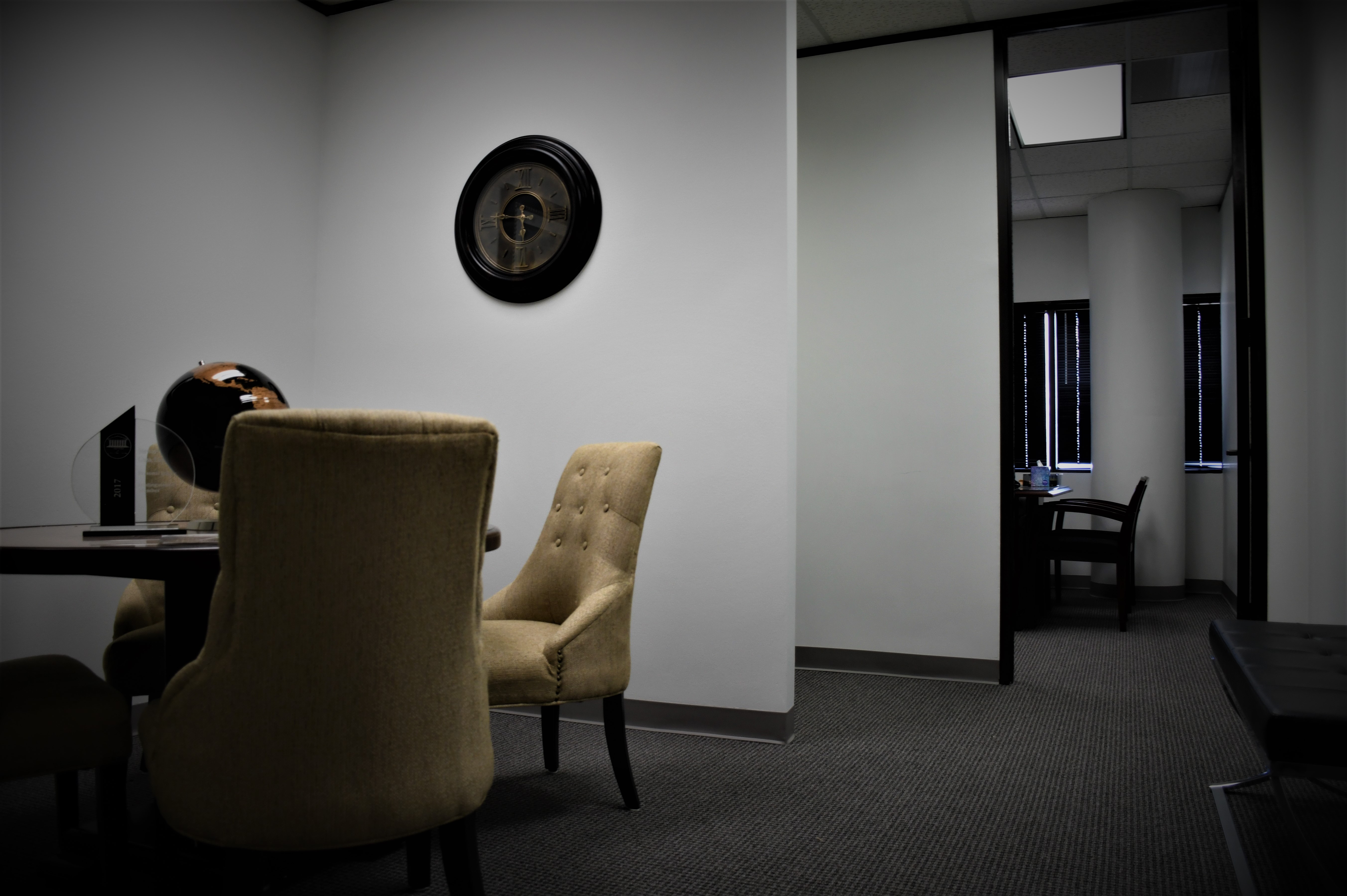 Lobby of car accident attorneys
