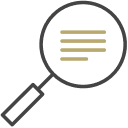 Magnifying glass icon.