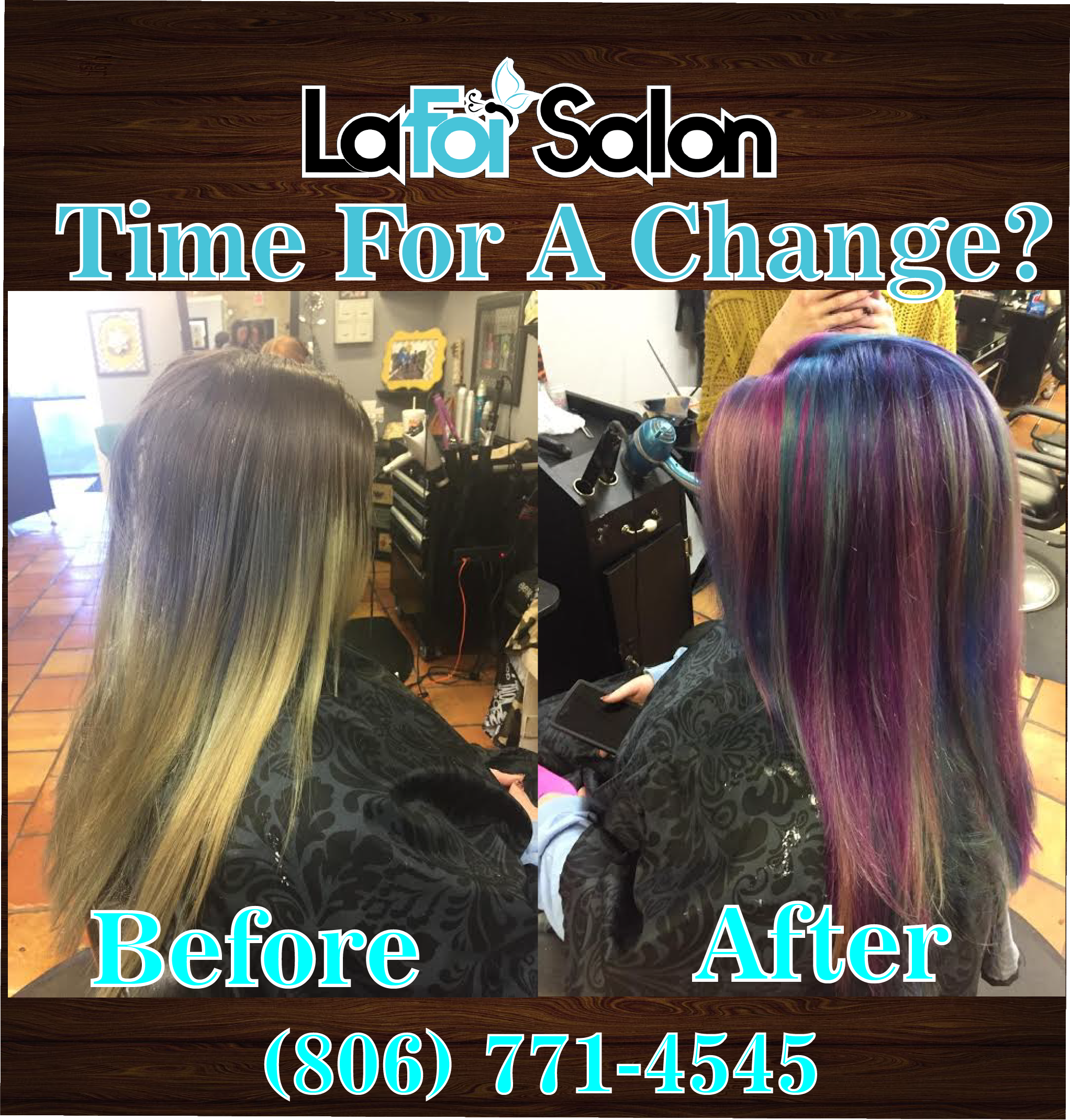Whether It Be Time For A Change Or Wanting To Keep Your Hair The Same Call Us Today To Book Your Next Hair Appoinment! www.lafoisalon.com https://goo.gl/znluXJ