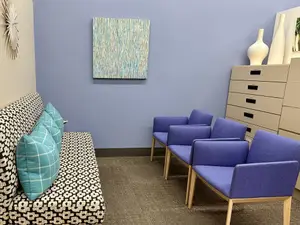 waiting room at our eye care clinic in San Mateo, CA