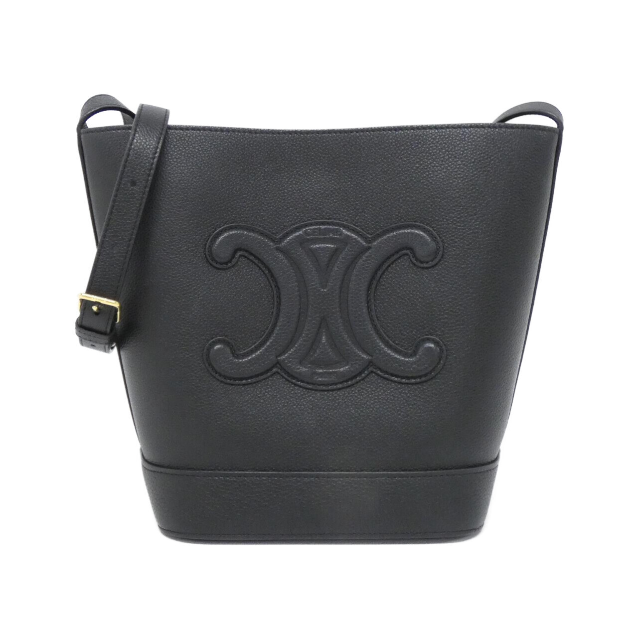 セリーヌ スモール バケット キュイル トリオンフ 113783ENY ショルダーバッグ