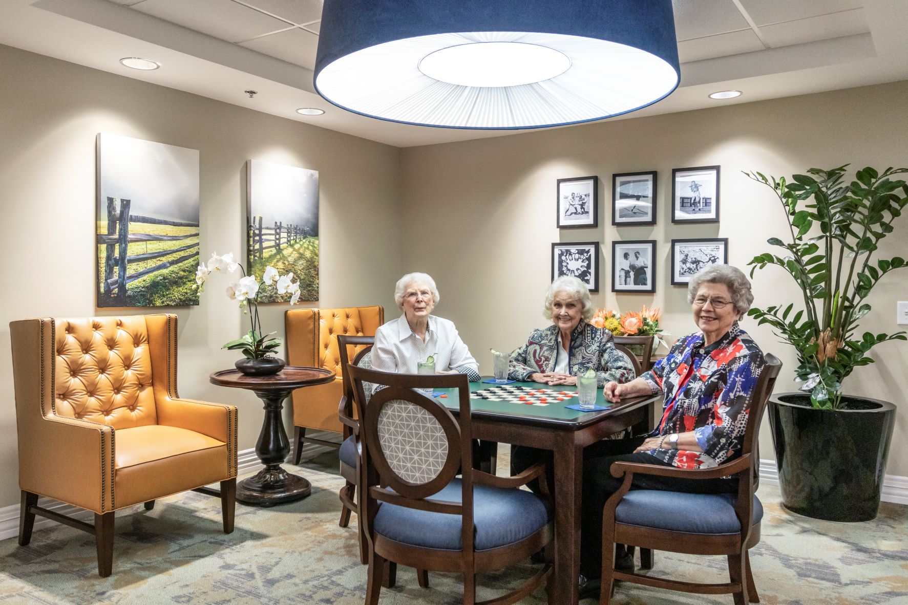 Fieldstone Place offers a comfortable common area for our seniors!