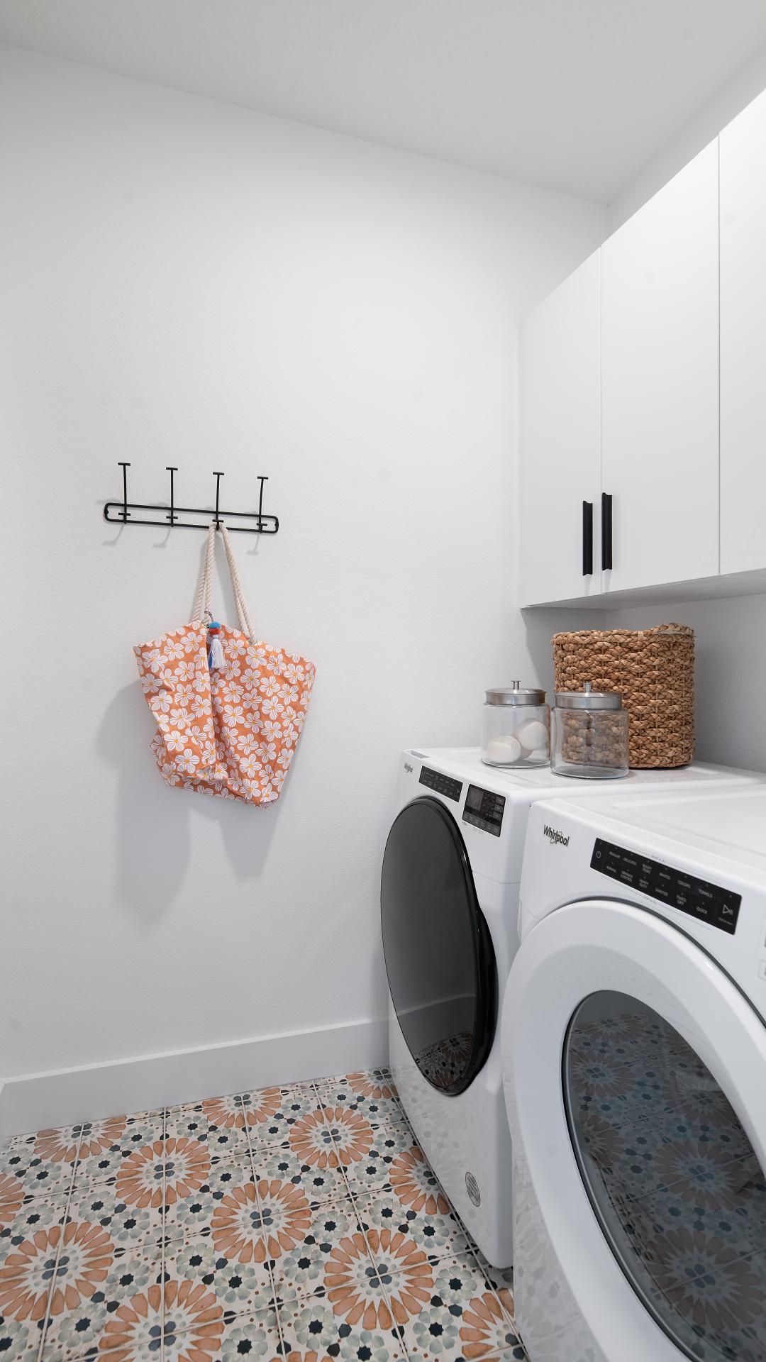 Centrally located laundry rooms for convenience and efficiency 