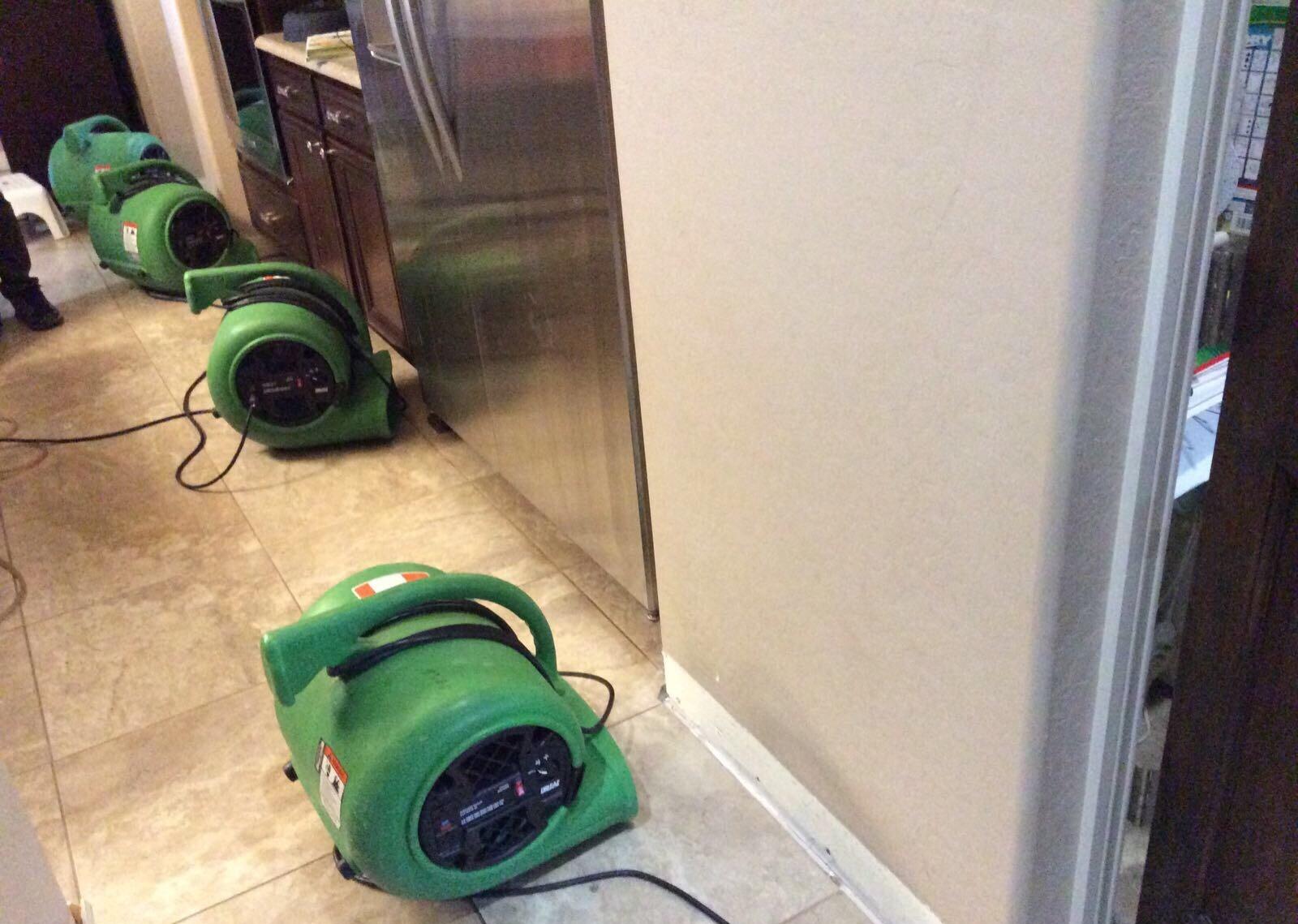 SERVPRO of Peoria/W. Glendale received a call from a Peoria, AZ, homeowner whos refrigerator had leaked causing water damage.