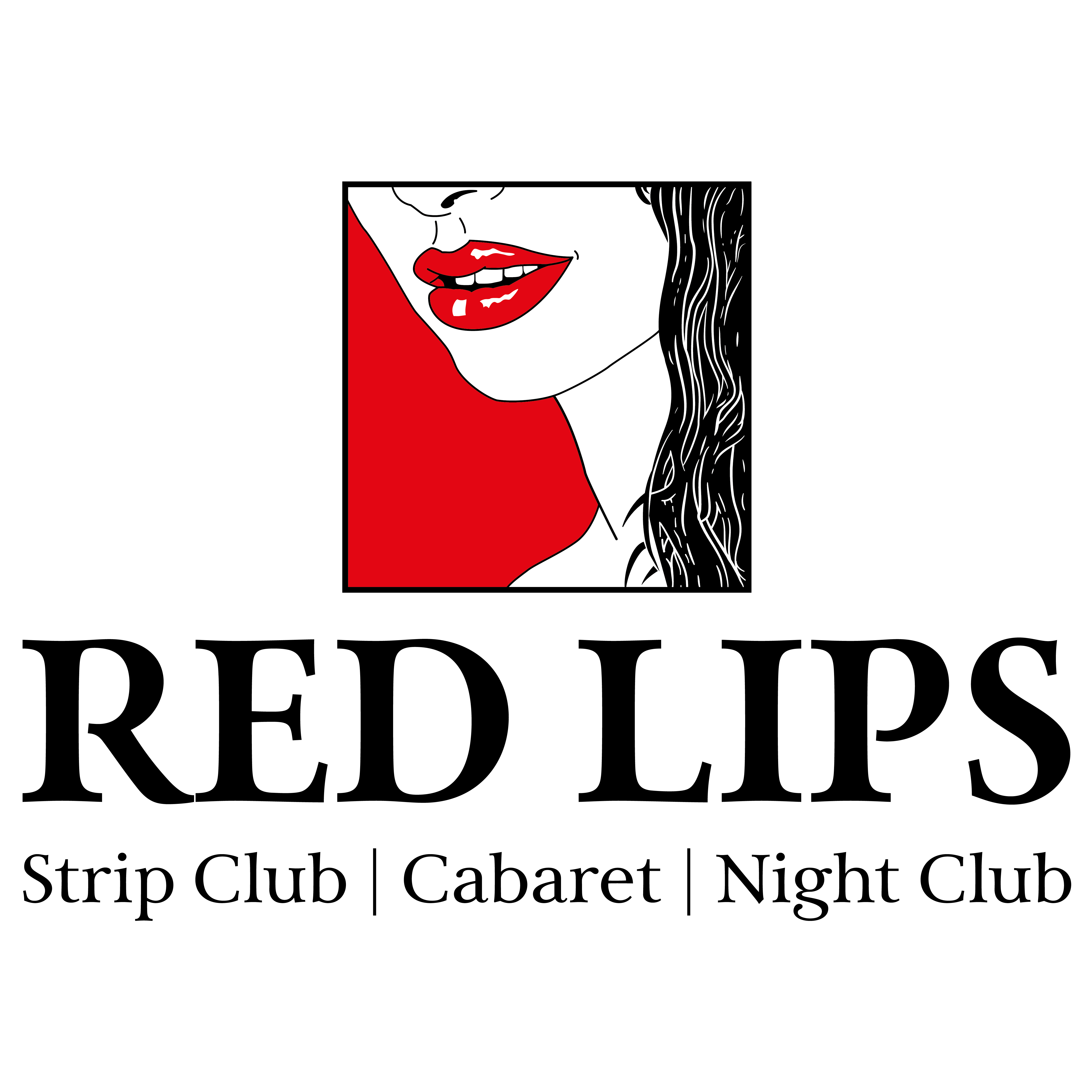 RED LIPS | Strip Club | Cabaret | Night Club Logo
