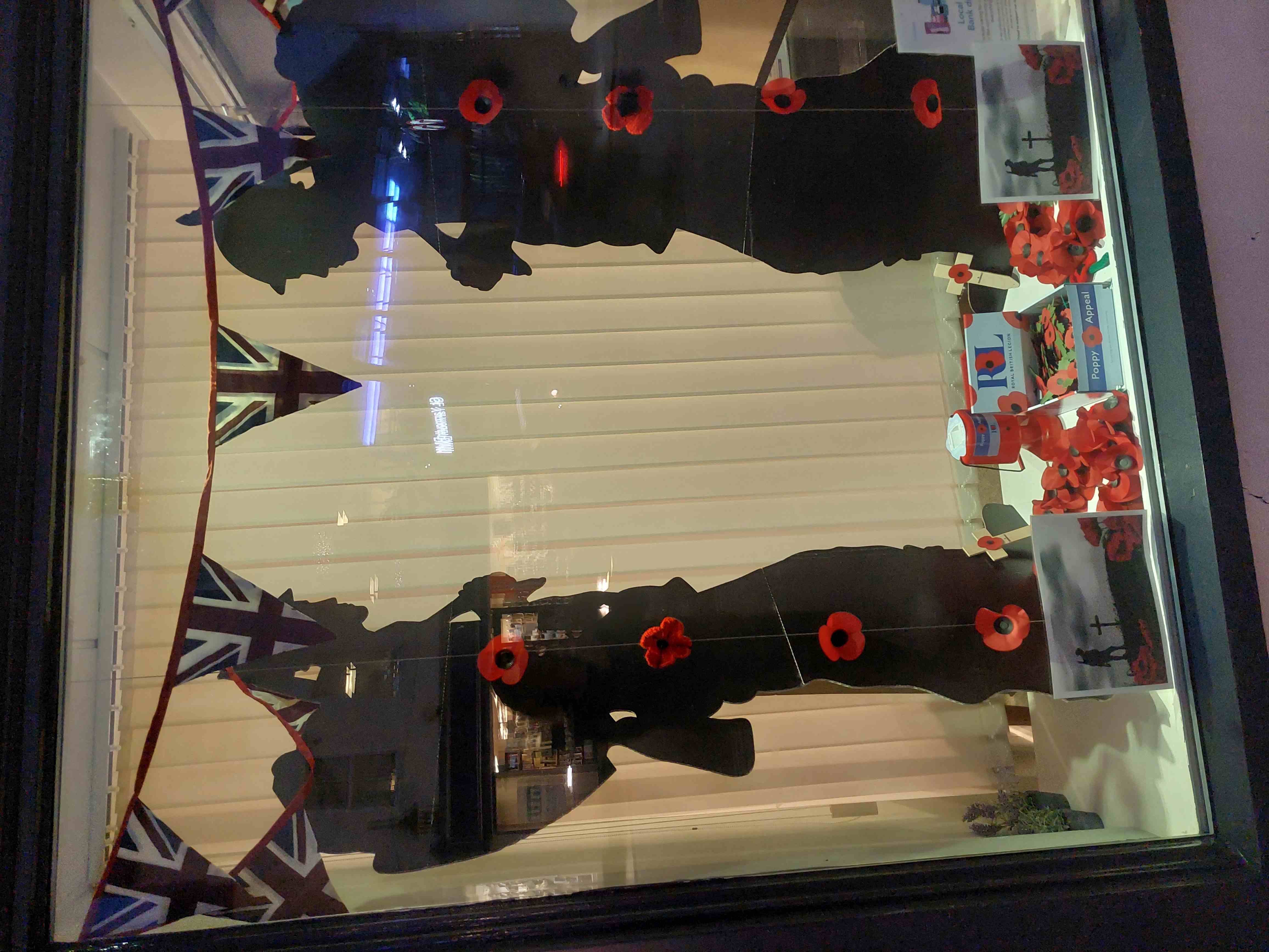 Remembrance window November 2024