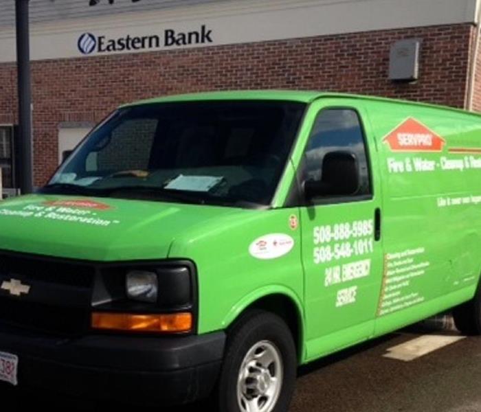 Water Damage call from Eastern Bank
