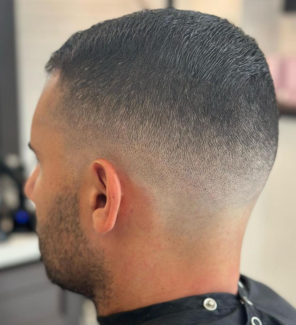 Mid Skin Fade Haircut Drop Fade