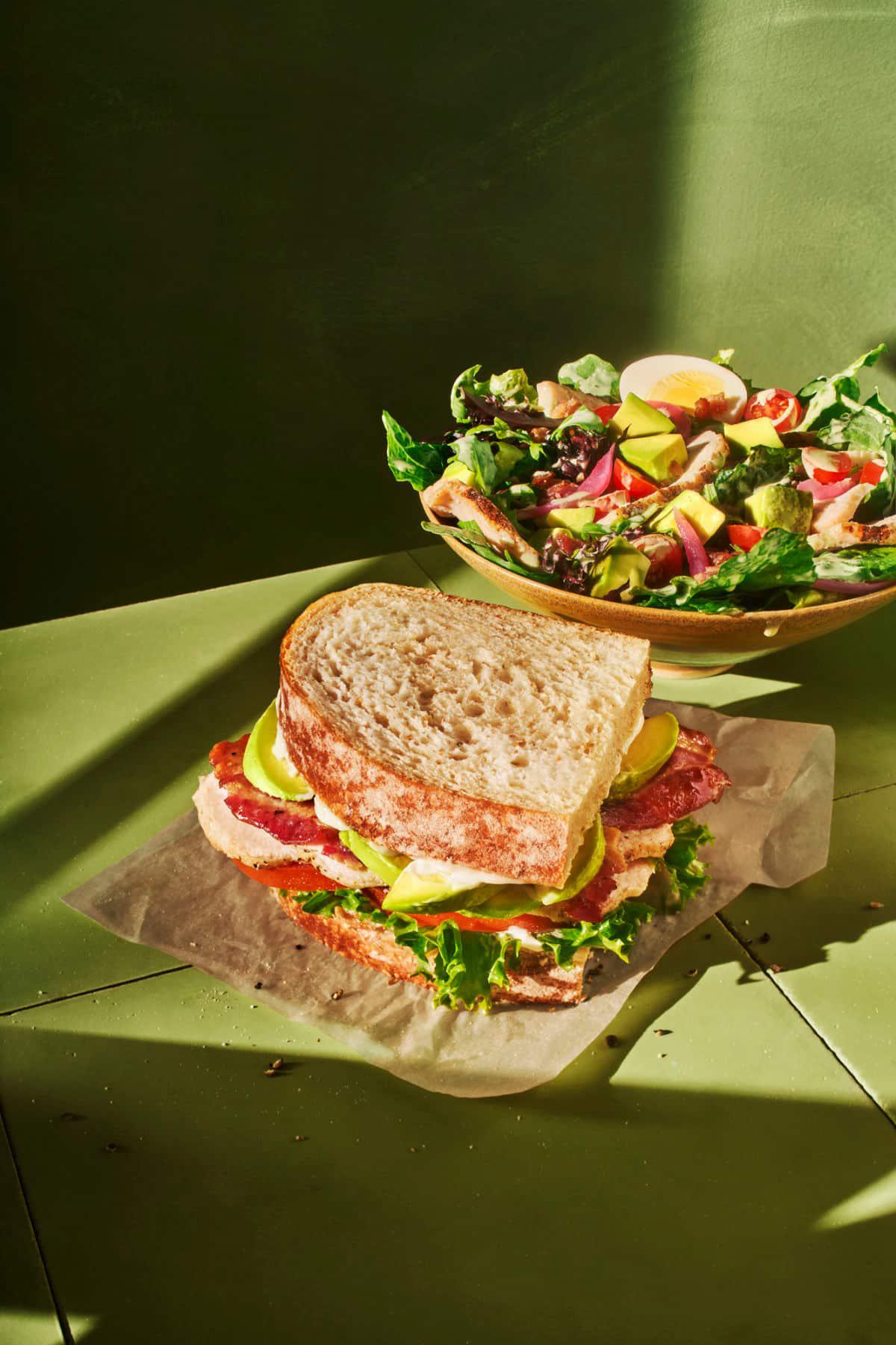 Panera Green Goddess Salad and Turkey BLT Sandwich You Pick Two