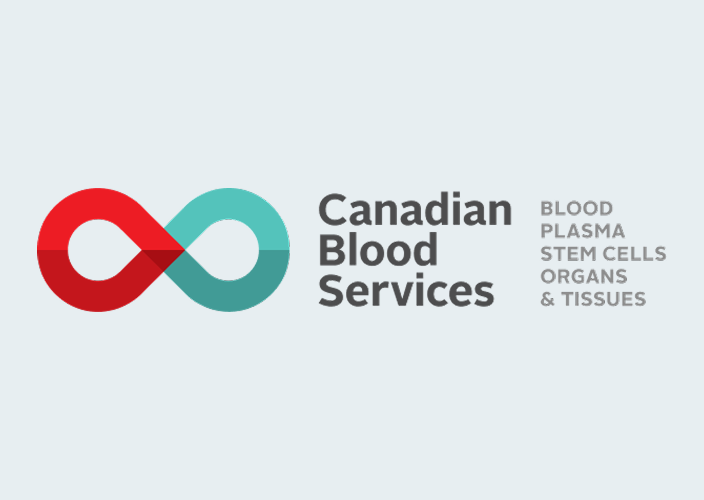 Canadian Blood Services logo.