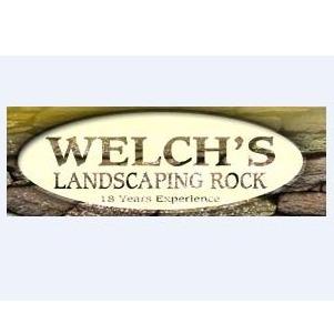 Welch's Landscaping Rock Logo