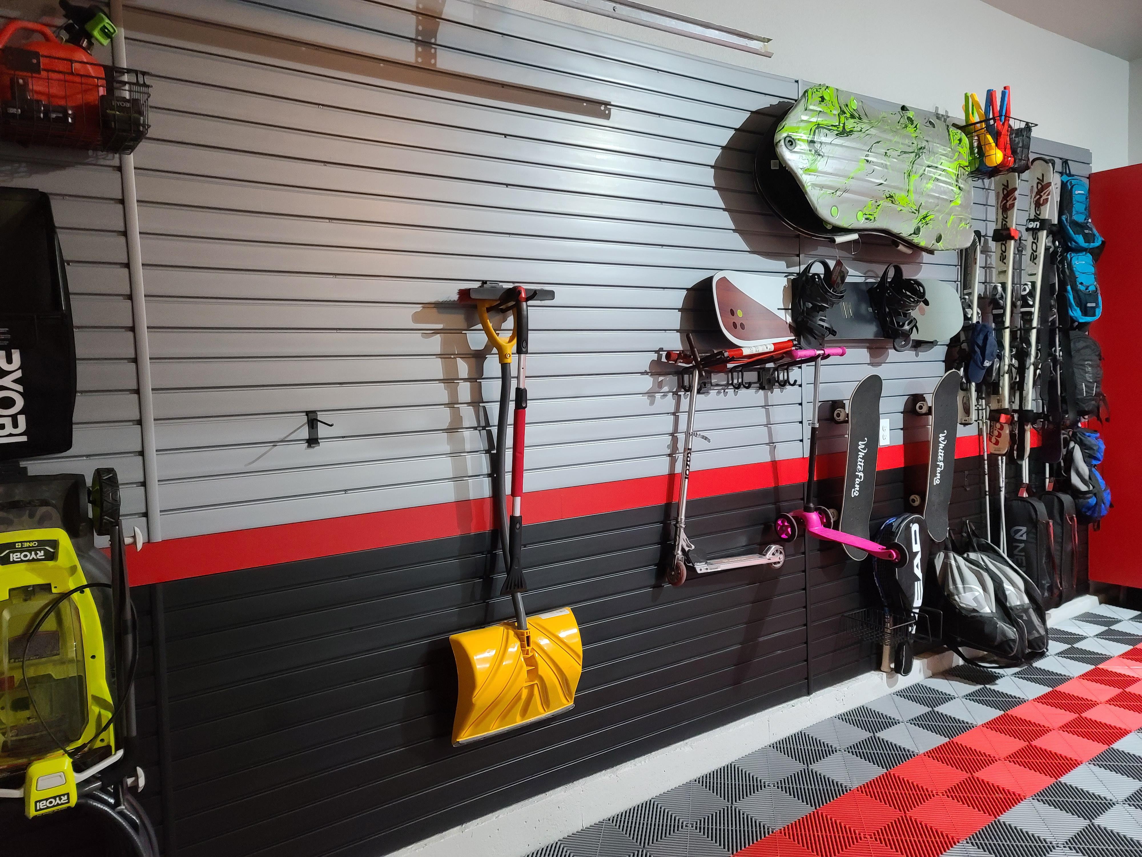 Storage is integral to a great garage! And PremierGarage of Boulder and Erie has storage solutions for every purpose - Slatwall, ceiling racks, cabinets, and more!