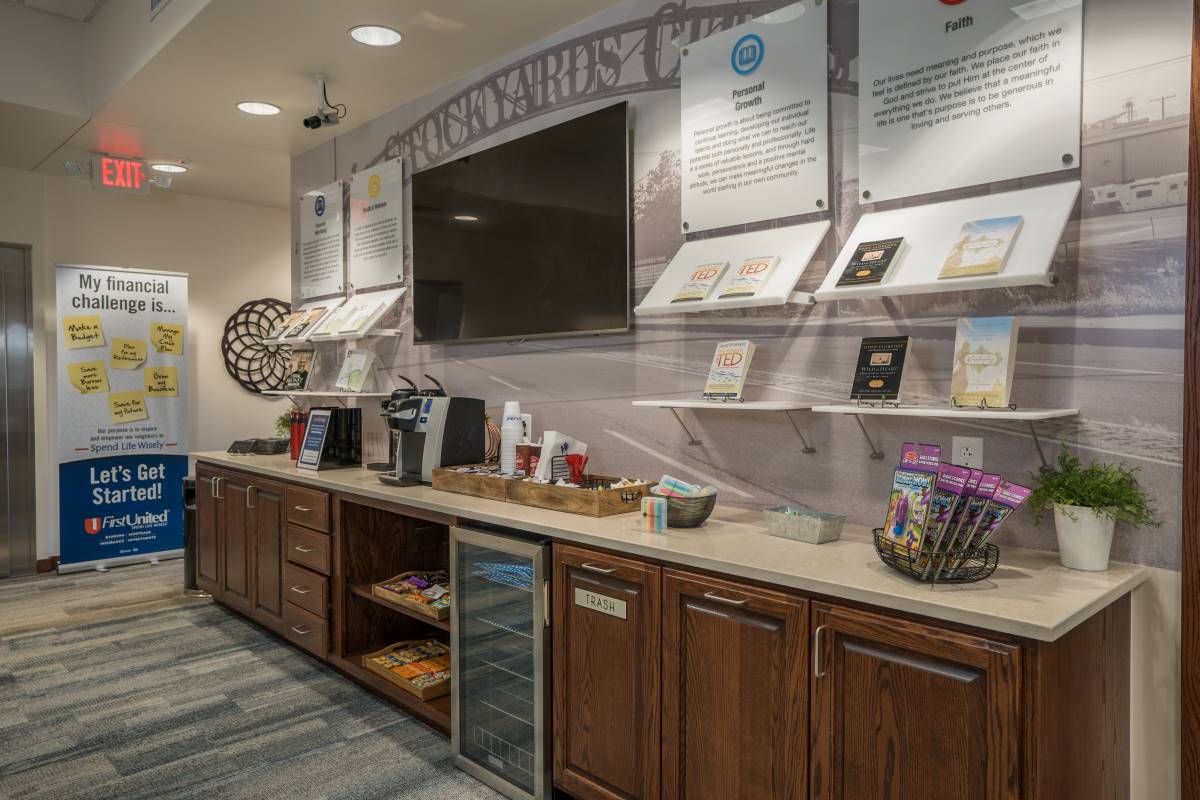First United Bank - OKC Stockyards - interior refreshment area
