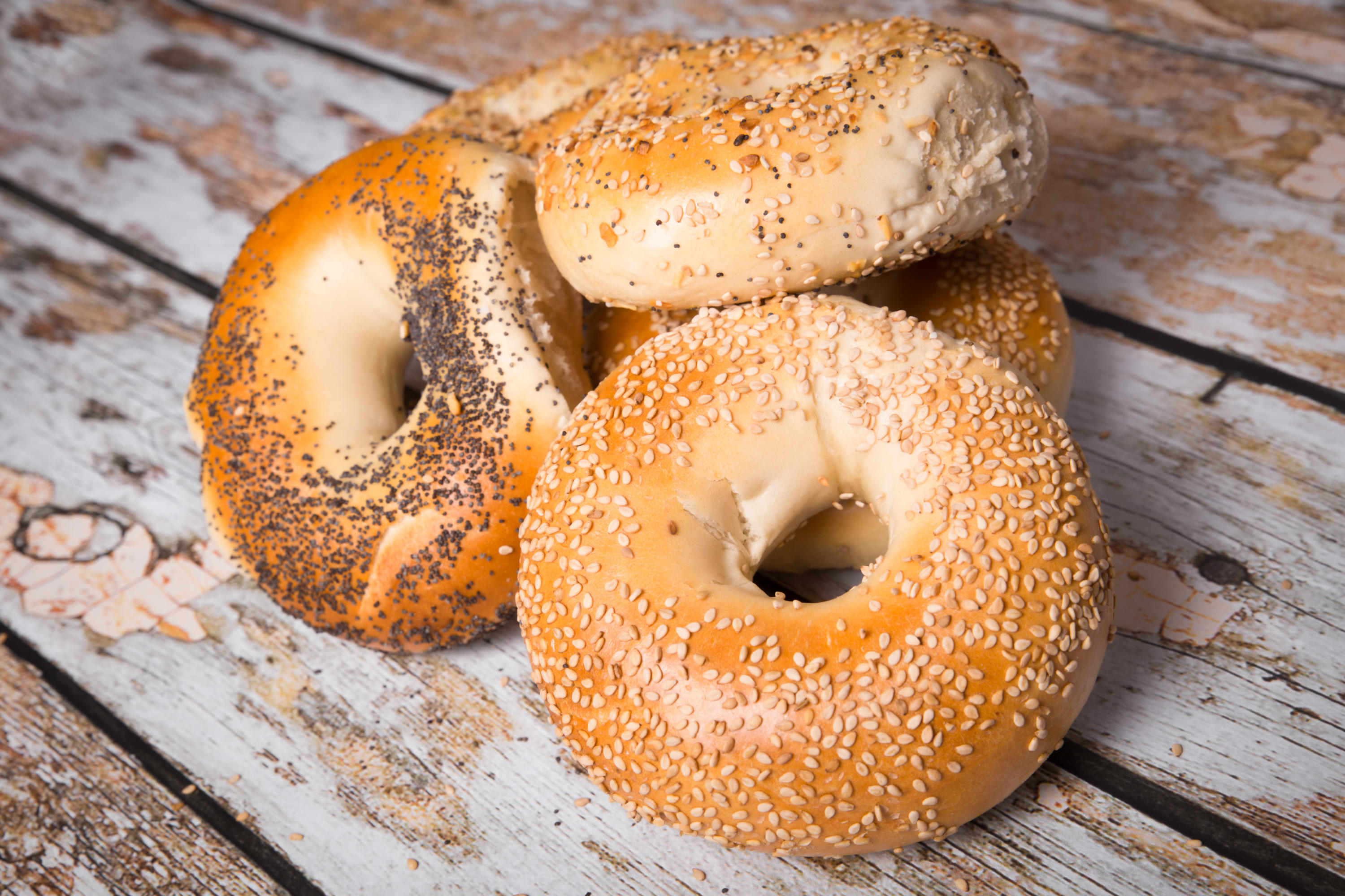 Old fashioned - Hand rolled, water-boiled bagels baked fresh daily.