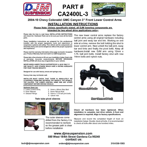 Images DJM Suspension