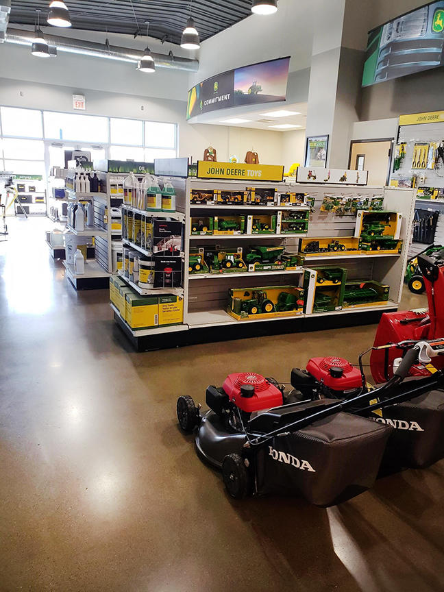 Honda Lawnmowers Parked in Showroom at RDO Equipment Co.