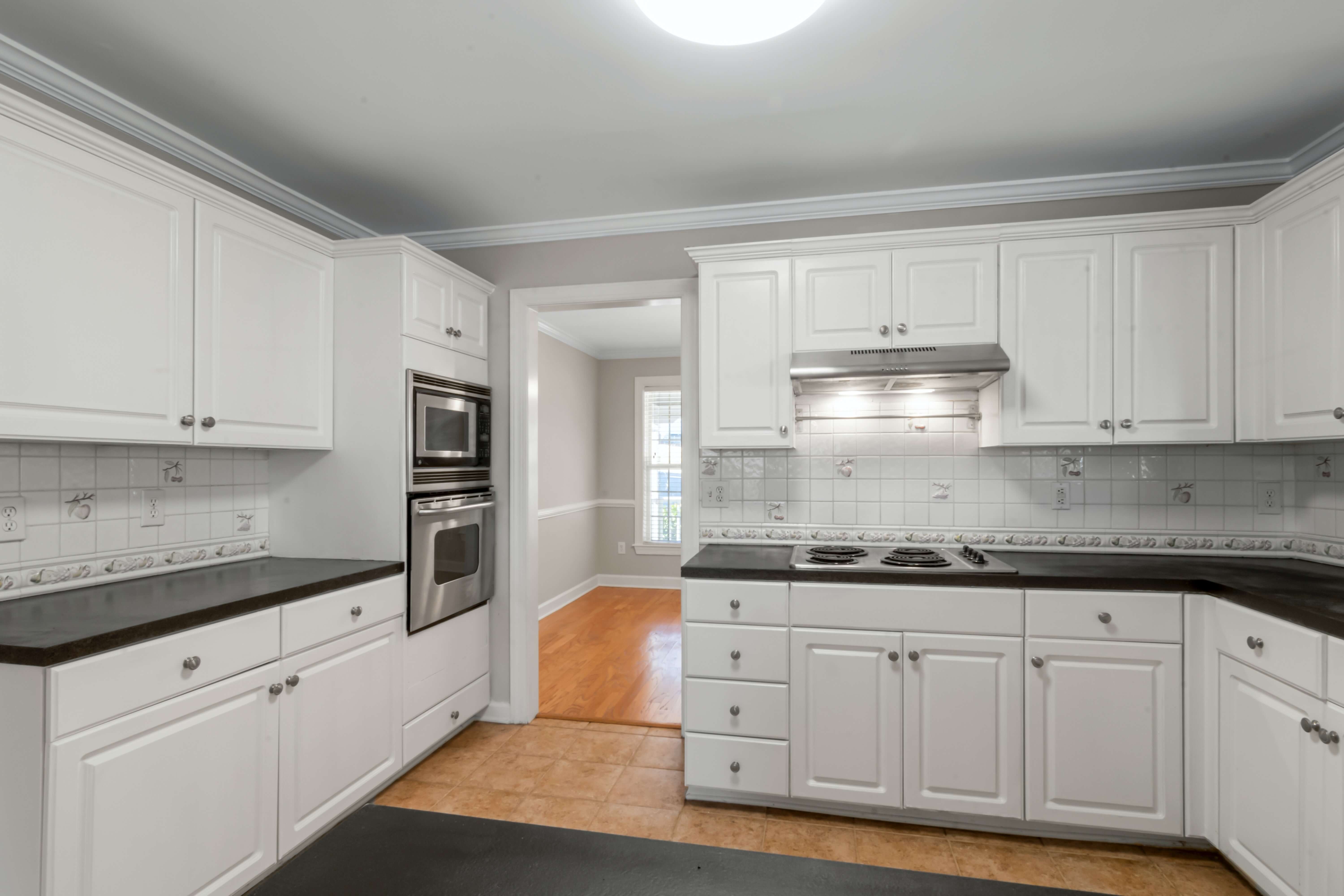 Kitchen after cabinet painting Salt Lake City, UT