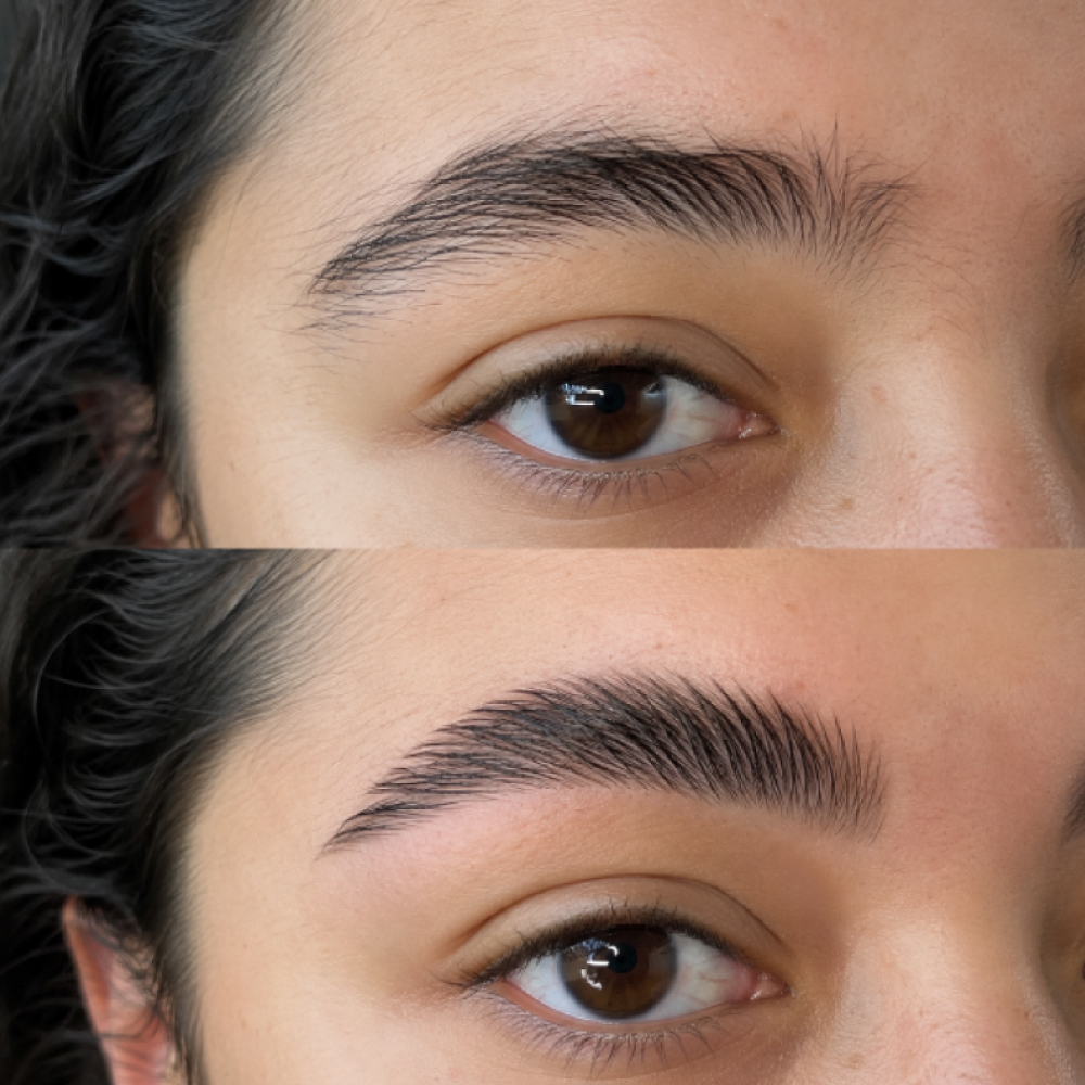 Professional brow lamination at Avissa Salon in Ann Arbor creates fuller, more defined brows by lift 