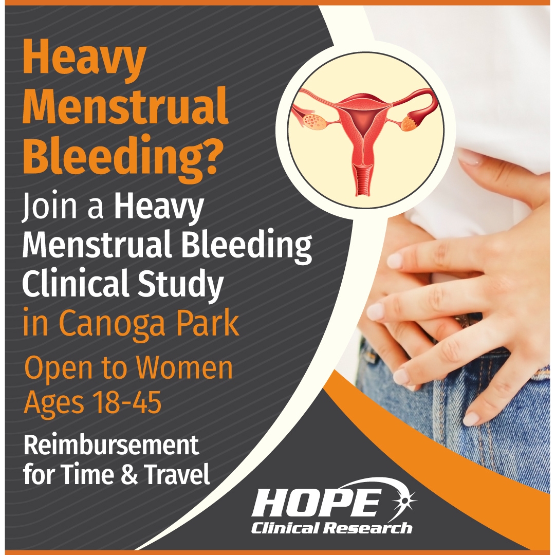 Join a Heavy Menstrual Bleeding Clinical Trial in Canoga Park today and get on the path to a healthier life. Receive complimentary study-related medication and reimbursement for Time & Travel. Space is limited.
#ClinicalTrial #HeavyMenstrualBleeding #HMB