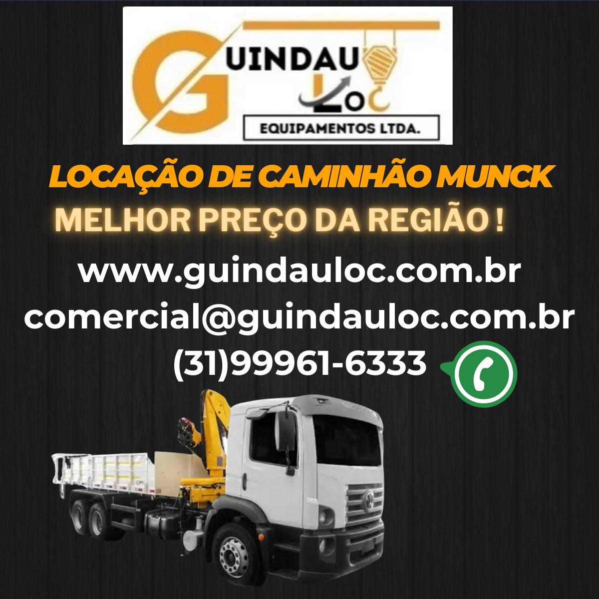 Images Guindauloc - Locação de caminhão munck