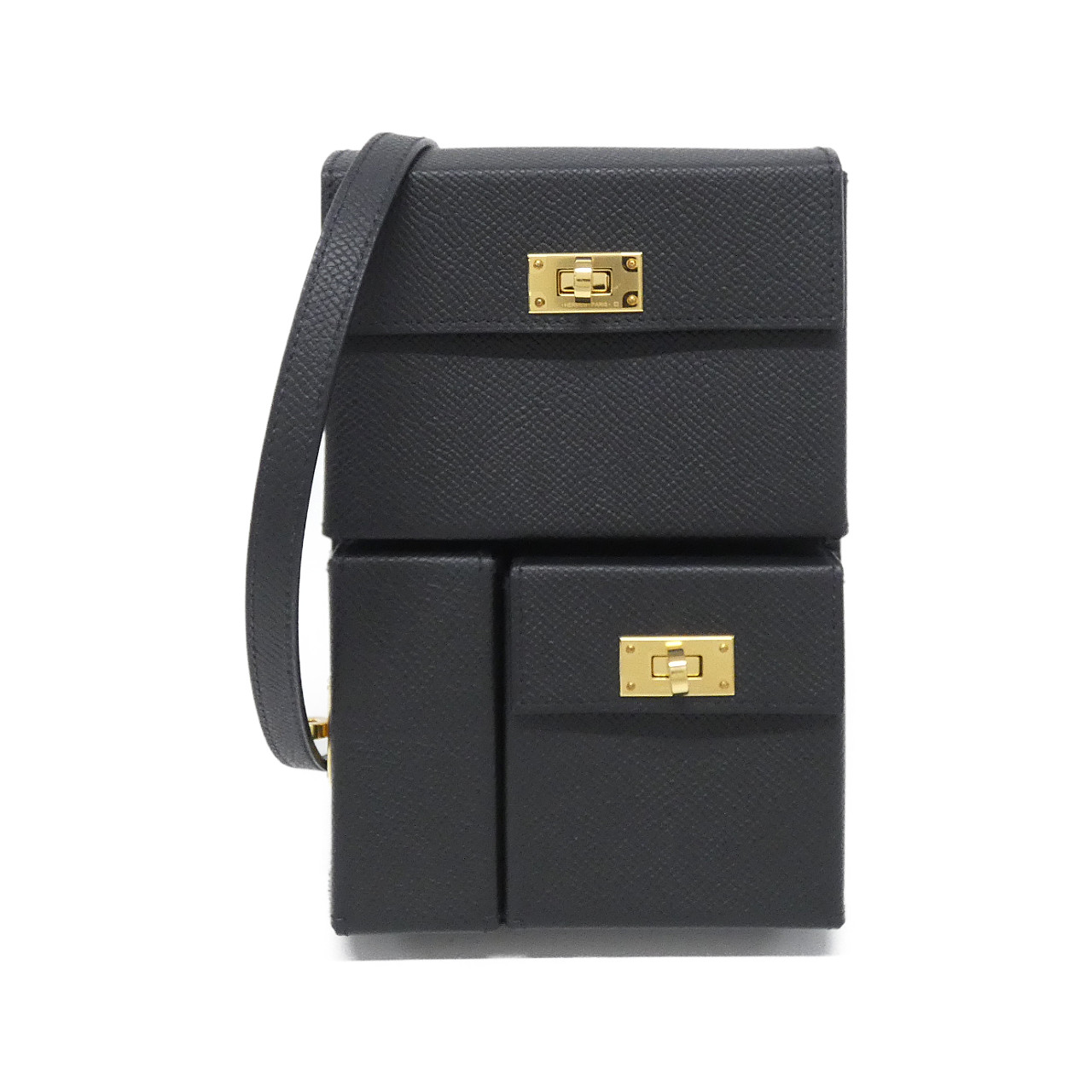 エルメス ケリー マルチ ポケット トゥー ゴー 085433CC エプソン BLACK ゴールド金具