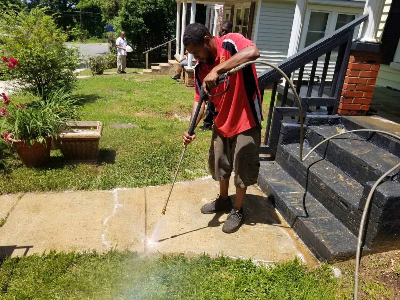 Save yourself the potential challenges and dangers of pressure washing by calling us to do it for you!