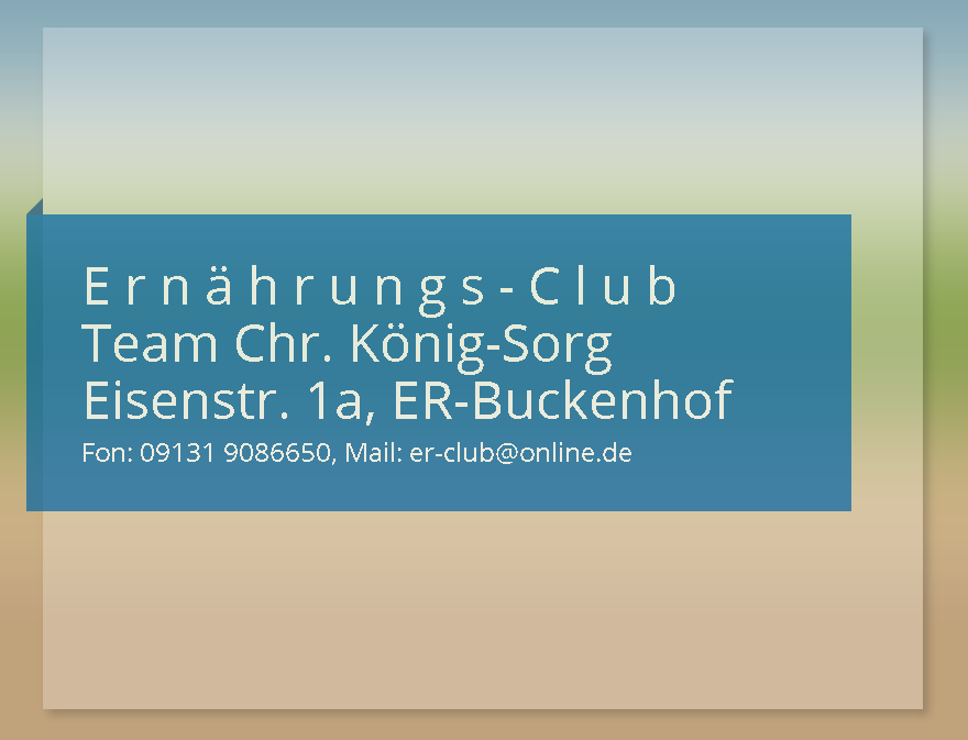 Ernährungs-Club Team Chr. König-Sorg, Eisenstraße 1A in Buckenhof