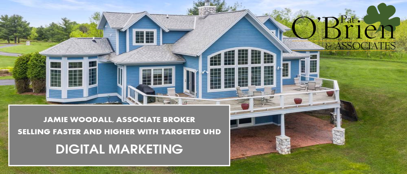 Jamie Woodall Associate Broker with Berkshire Hathaway  Selling faster and higher with added UHD Targeted Digital Marketing.