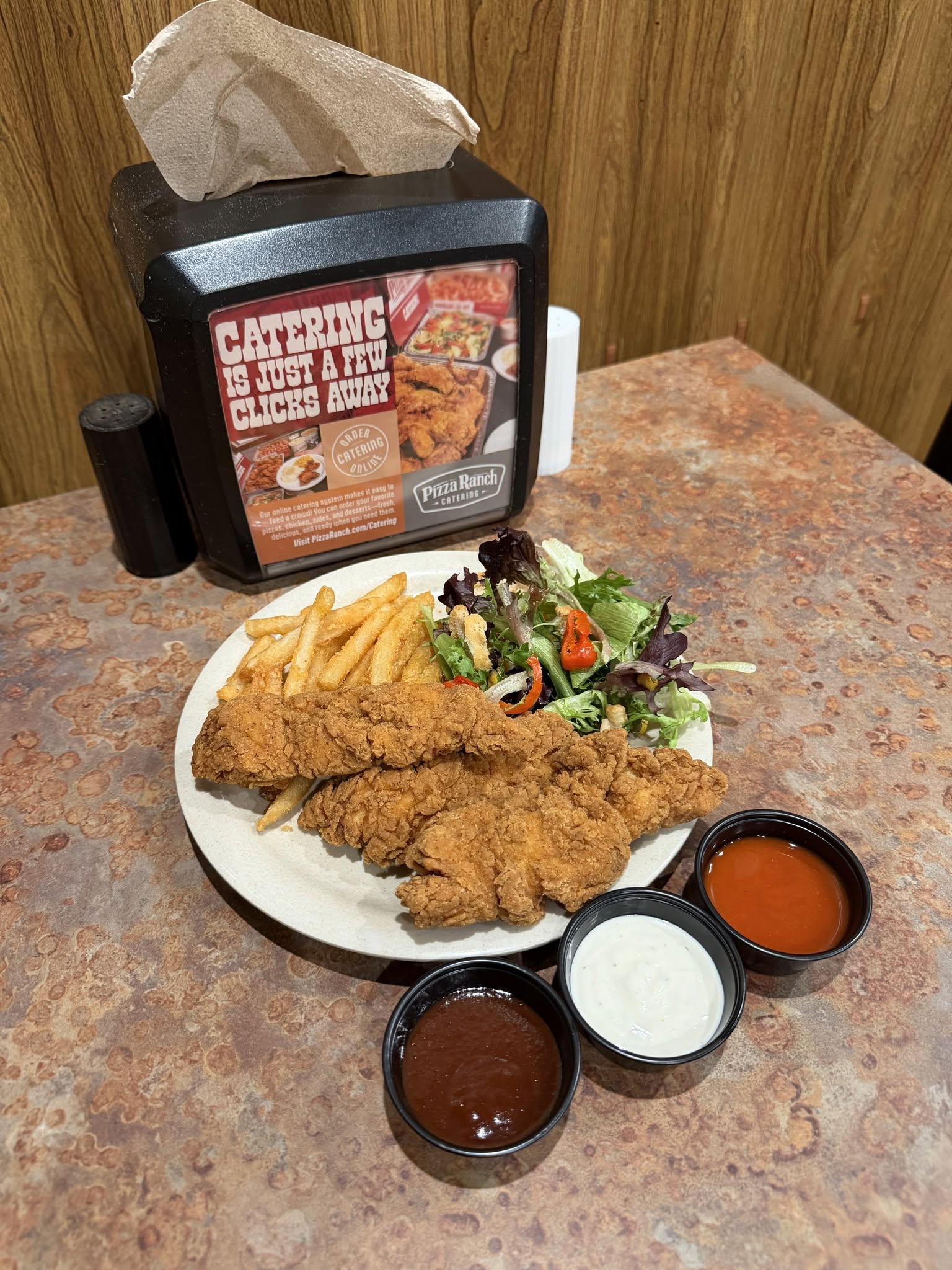 Pizza Ranch Chicken Tenders are so good! Find them on the Buffet or order them for Carryout.