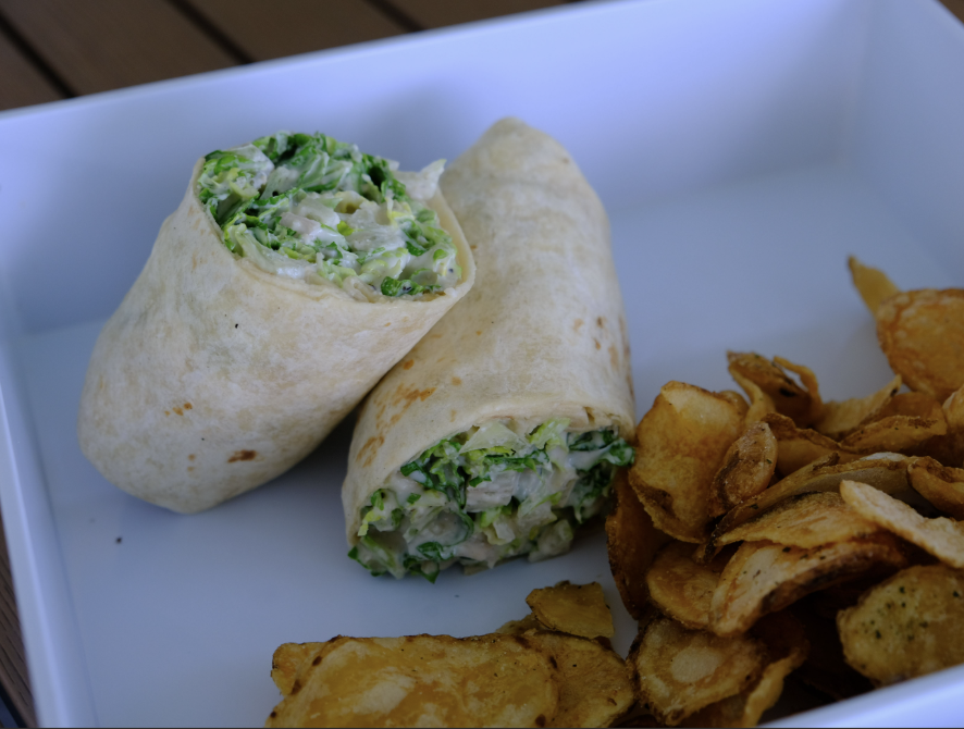 CAESAR WRAP Romaine, Caesar Dressing, Parmesan