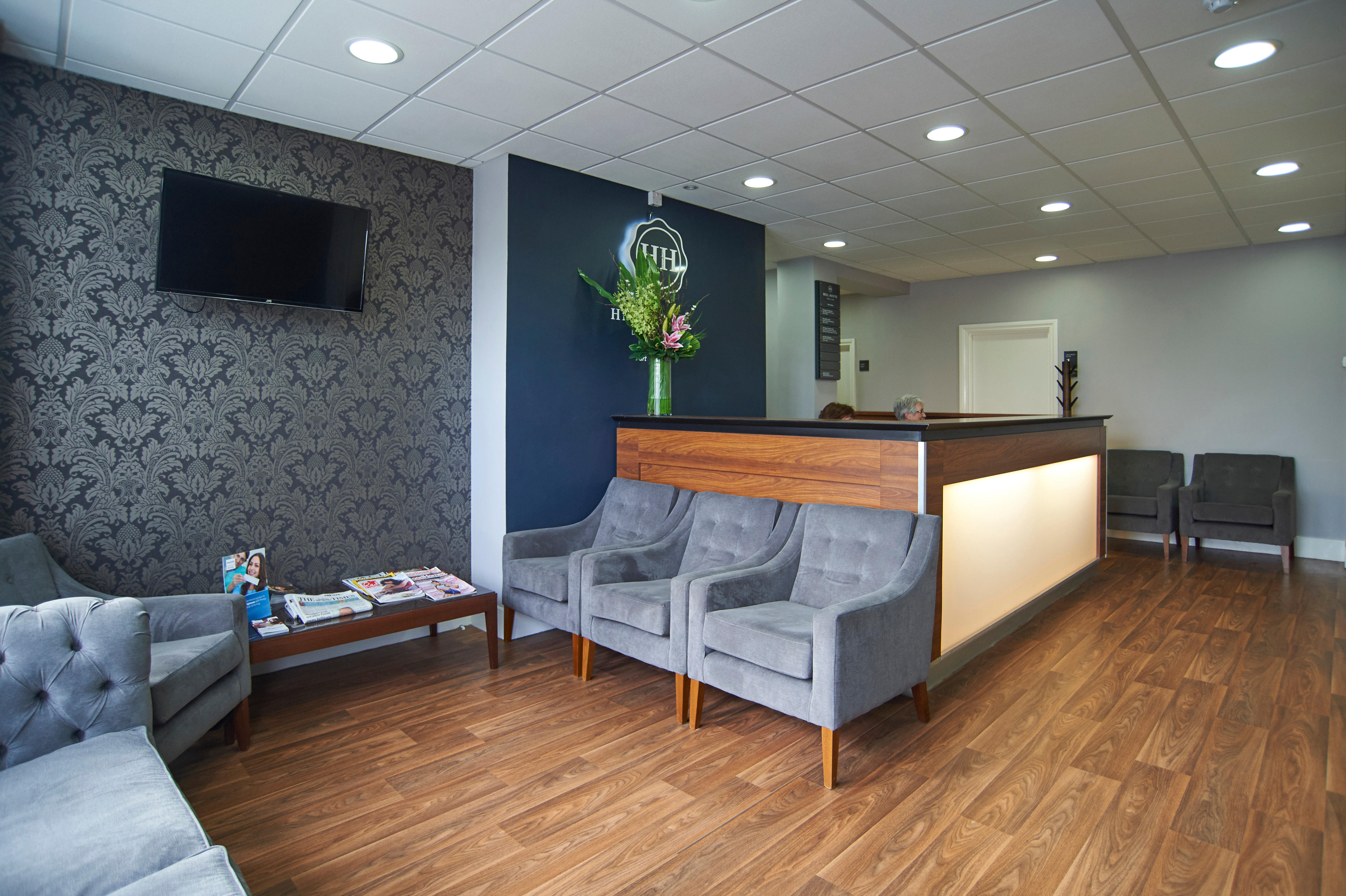 The waiting area at Hill House Dental Care Hill House Dental Care Tunbridge Wells 01892 525798