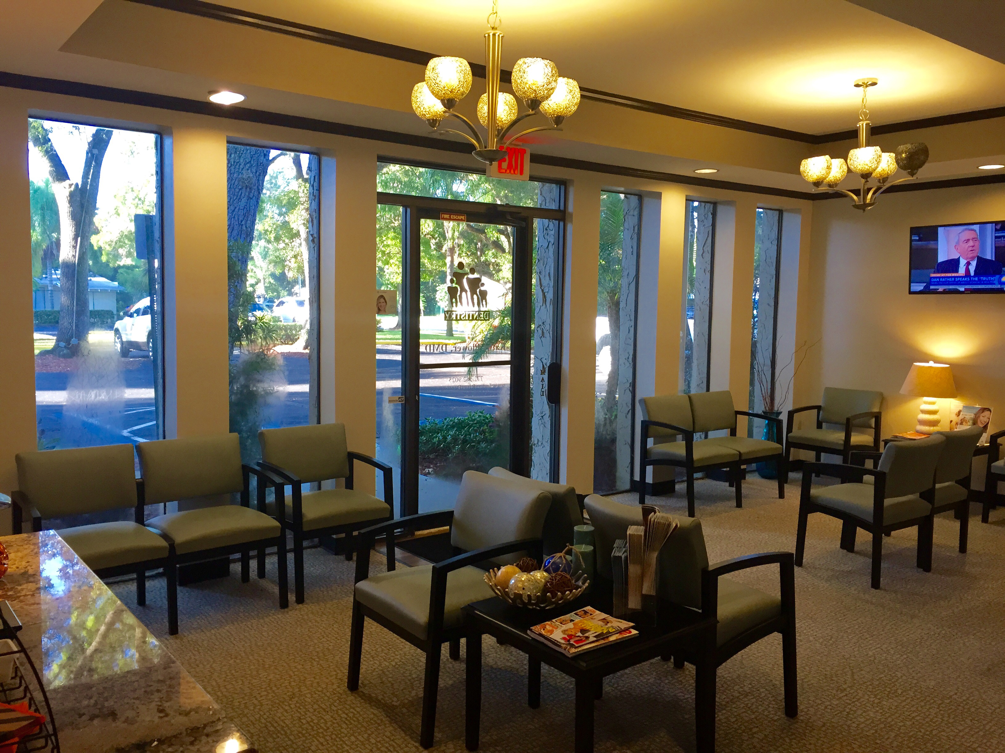 Waiting area, Indian River Dentistry. Dentist in Vero Beach, FL. 