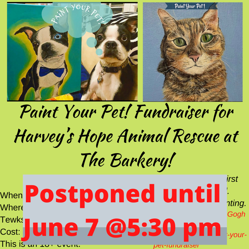 Image of Local Pet Event Paint Your Pet! Fundraiser for Harvey’s Hope Animal Rescue Nearby