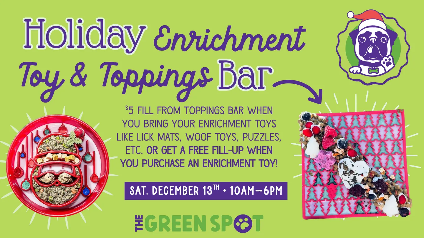Image of Local Pet Event Holiday Enrichment Toy & Toppings Bar Nearby