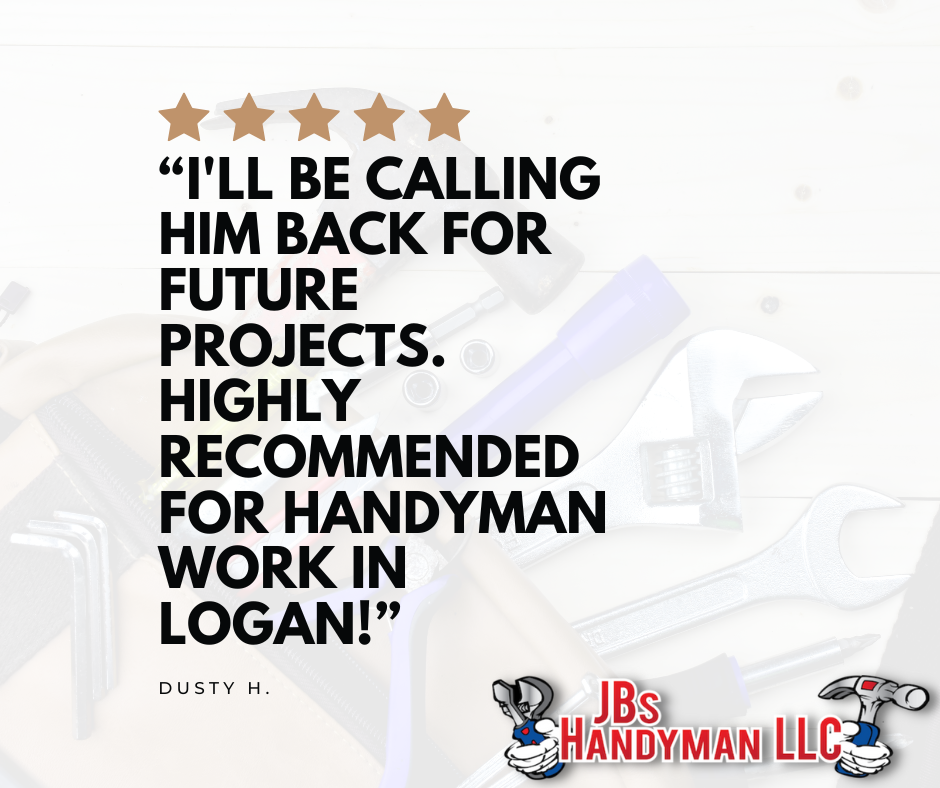 customer review which states I'll be calling him back for future projects highly recommended for handyman work in logan