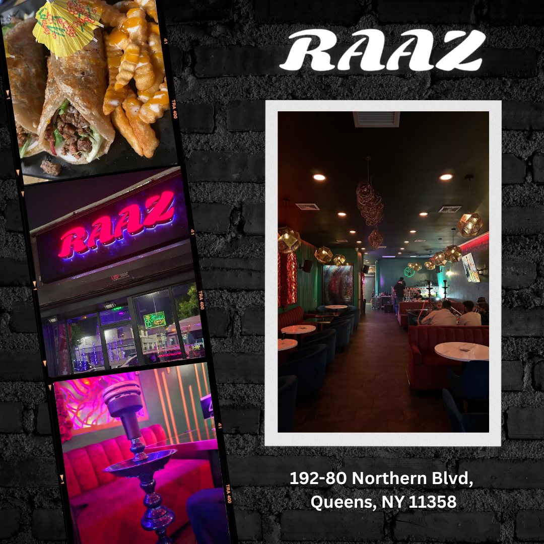 Welcome to RAAZ Hookah Lounge, where the vibes are always just right! Whether you're here to chill with friends, enjoy a cozy date night, or unwind solo, we’ve crafted the perfect atmosphere for every occasion.