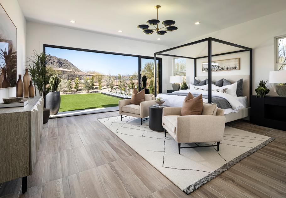 Primary suites with optional multi-slide doors that open to outdoor living spaces