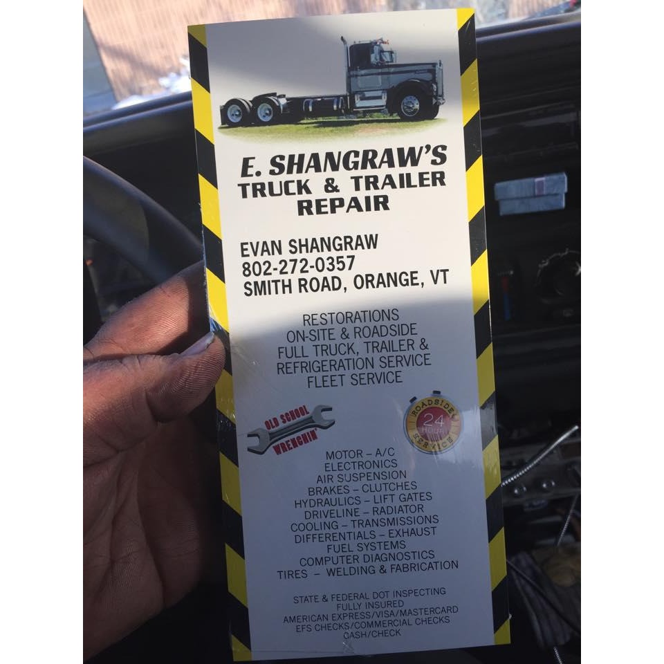 E. Shangraw&apos;s Truck &amp; Trailer Repair Logo