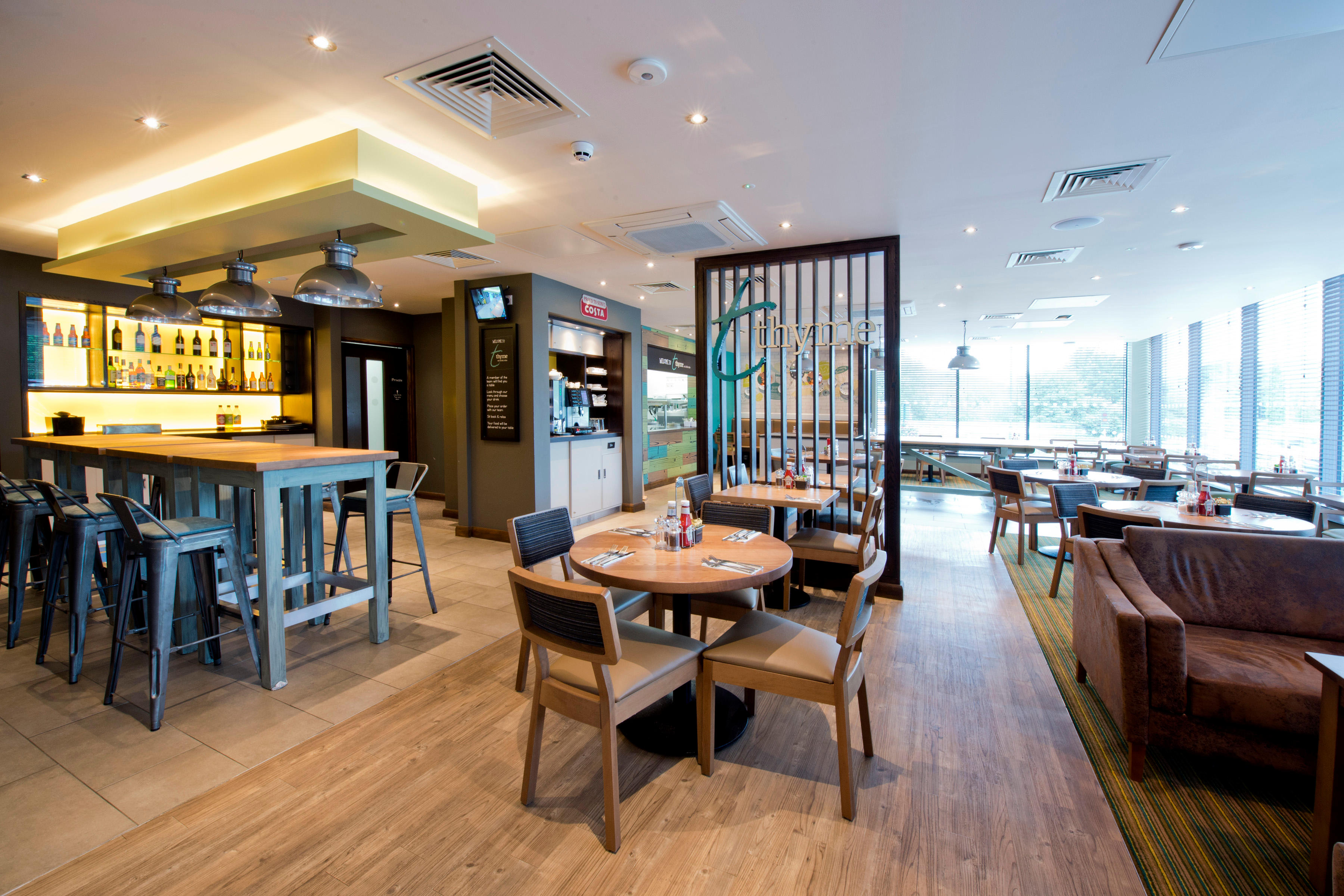 Thyme restaurant interior Premier Inn Matlock hotel Matlock 03332 346447