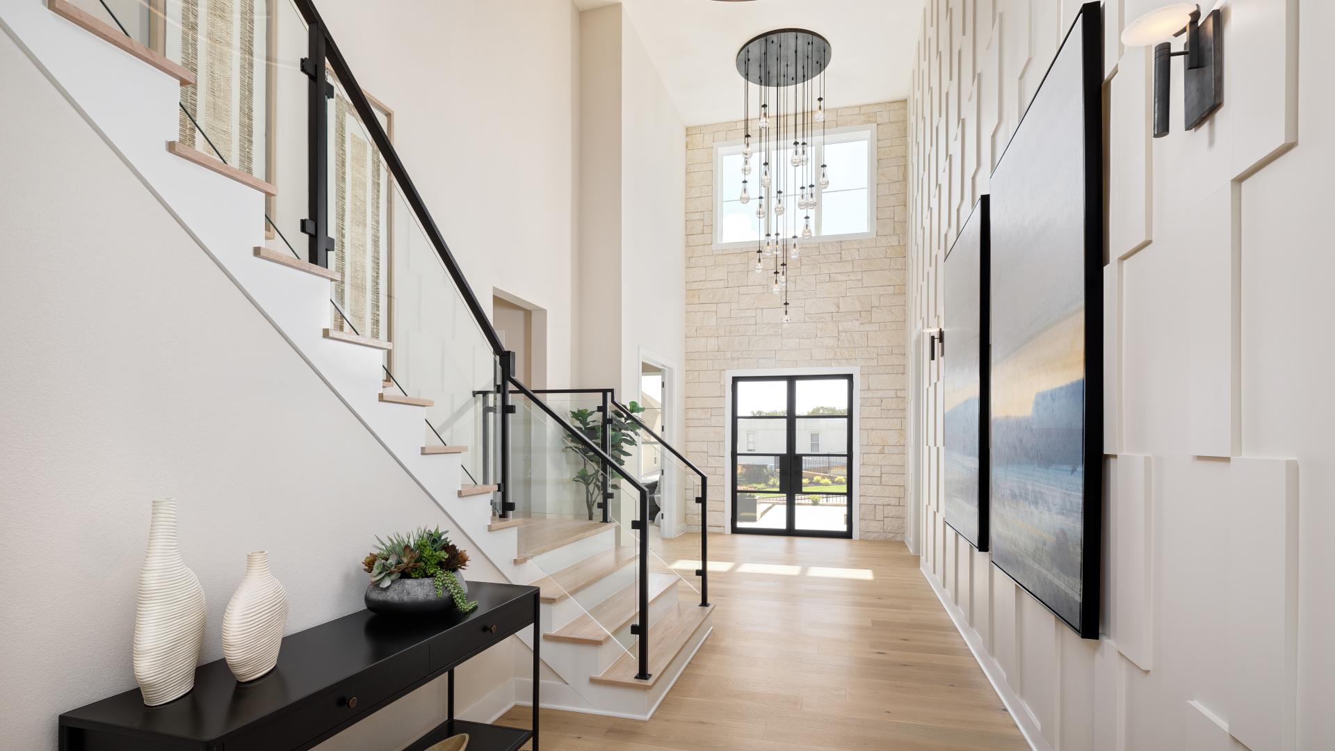 Impressive two-story foyers 
