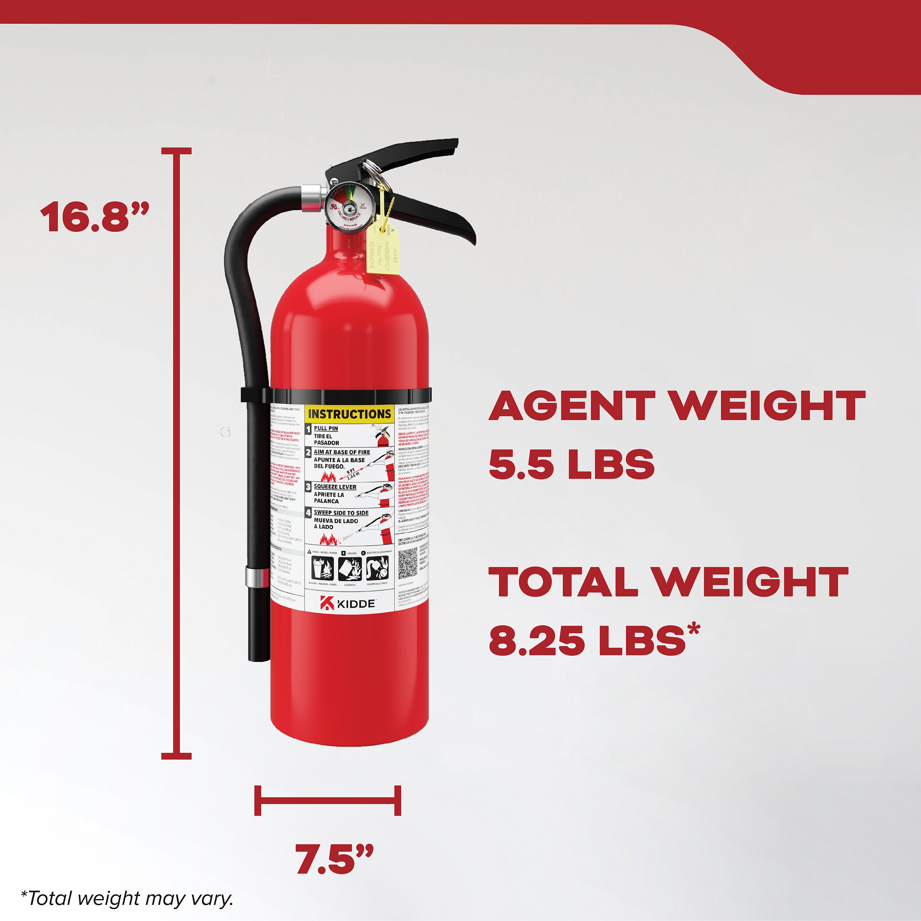 Full Home Fire Extinguisher FX340SC-2 | Kidde